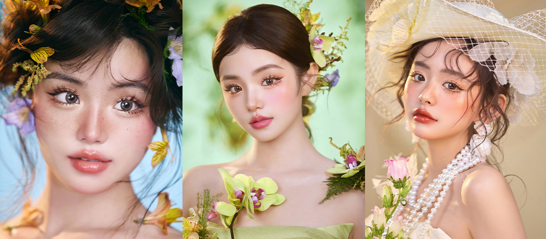 轻氧感法式少女&花漾氛围感造型（3款）